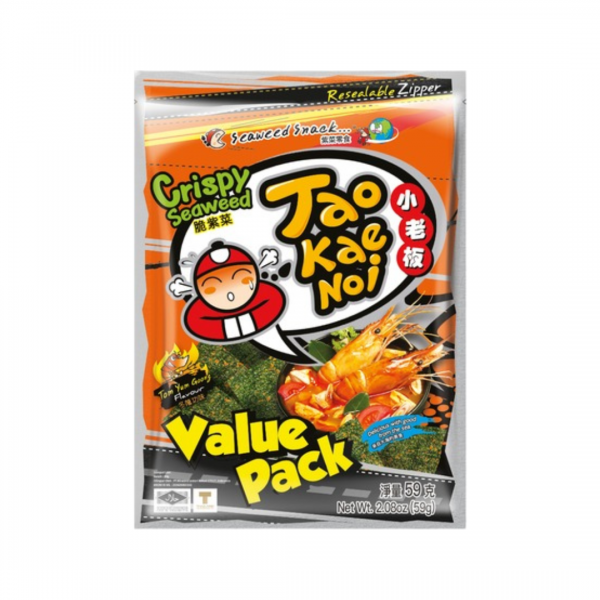 ΦΥΚΙ ΣΝΑΚ ΤΡΑΓΑΝΟ ΓΕΥΣΗ ΤΟΜ ΓΙΑΜ (VALUE PACK) 59g TAO KAE NOI