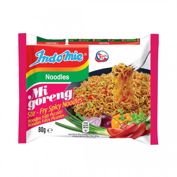 INSTANT NOODLES MI GORENG (HOT &SPICY) 80g INDOMIE