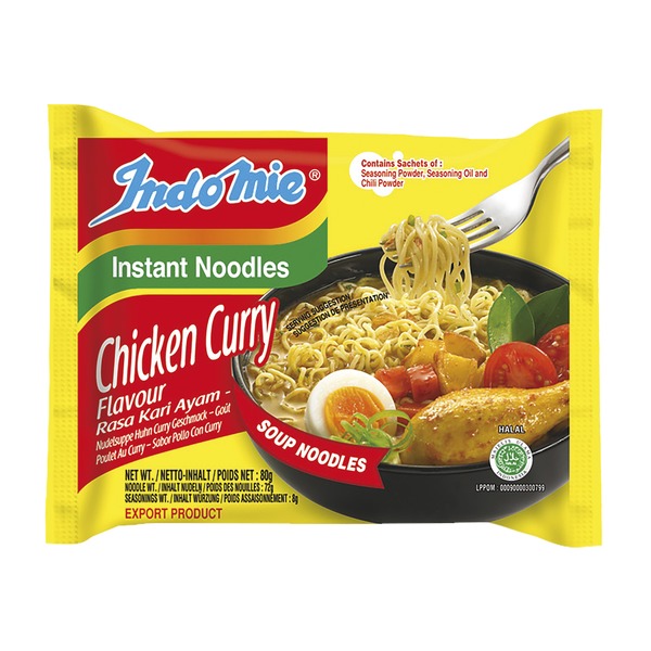 INSTANT NOODLE SOUP CHICKEN CURRY 80g INDOMIE