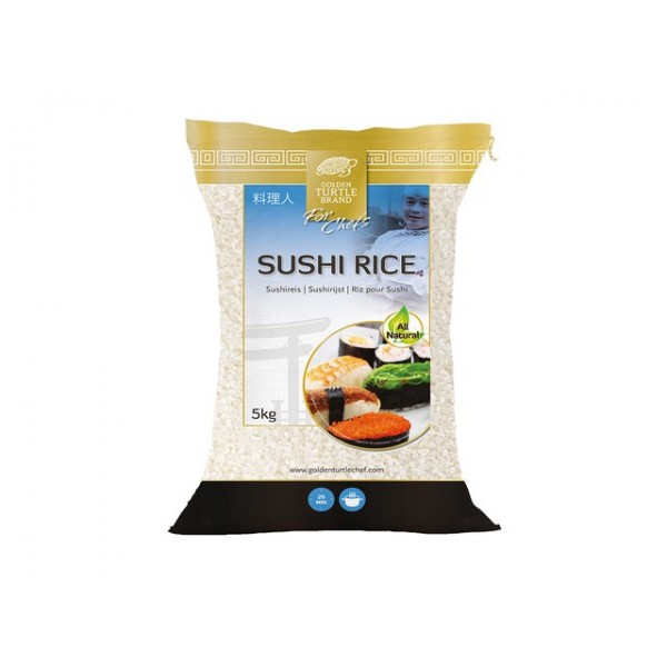 SUSHI RICE 5kg GOLDEN TURTLE CHEF