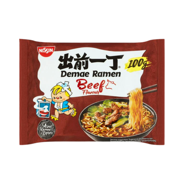 INSTANT RAMEN NOODLES BEEF 100g NISSIN