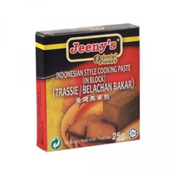 FERMENTED SHRIMP PASTE IN BLOCK (TRASSIE) 25g JENNY'S